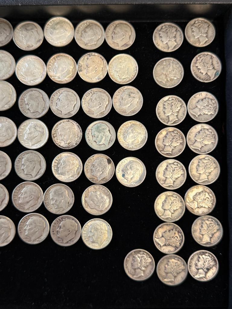 71 U.S. Silver Dimes - 3