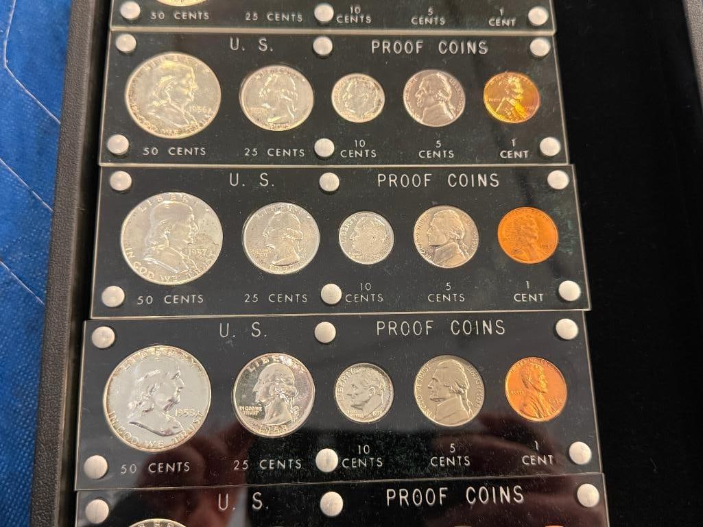 6 Silver Franklin Proof Sets - 3