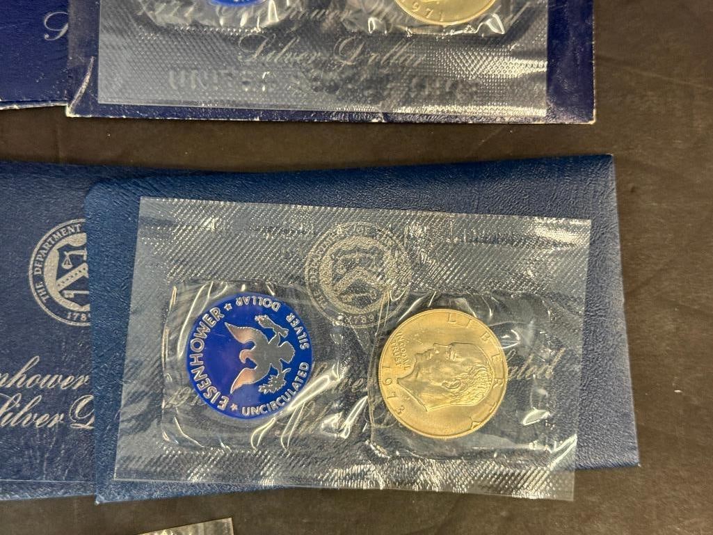 11 Eisenhower Silver Dollars - 3