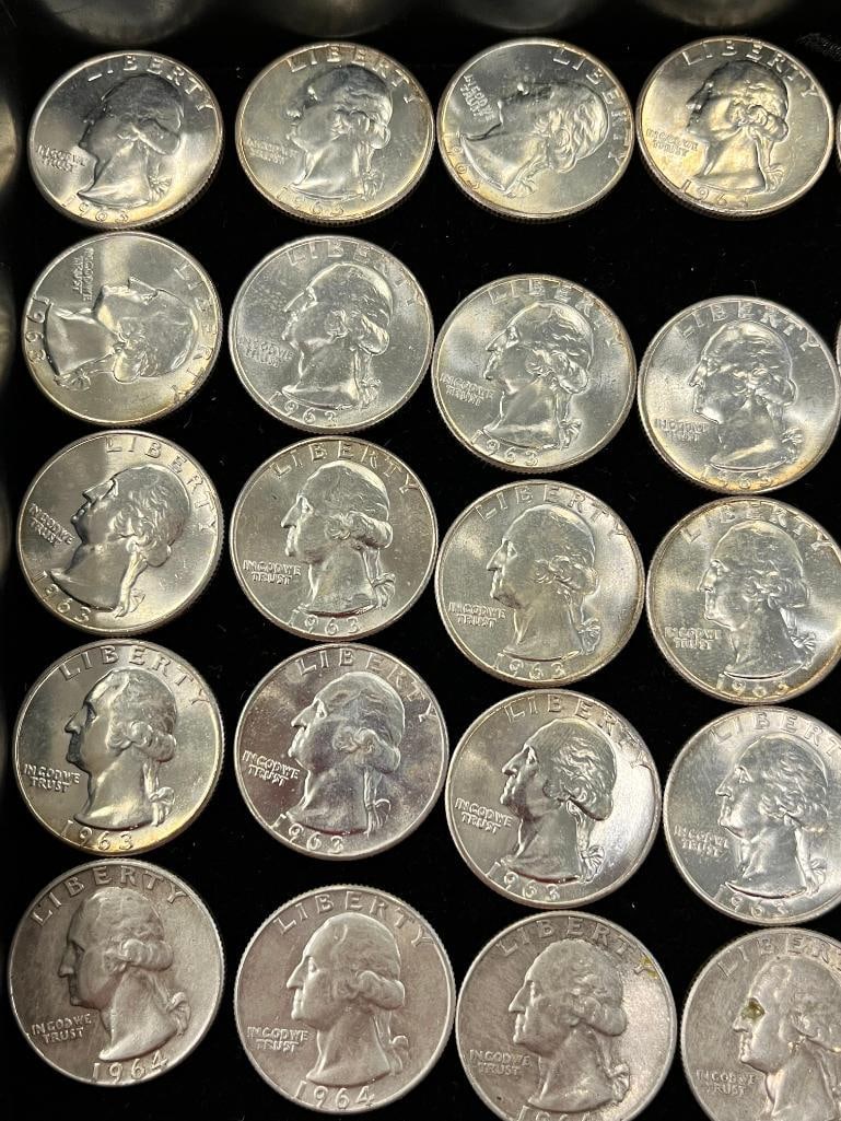 40 Silver Washington Quarters - 2