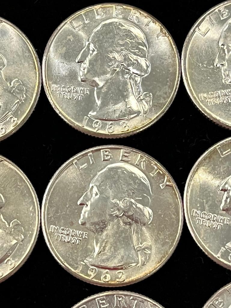 40 Silver Washington Quarters - 4