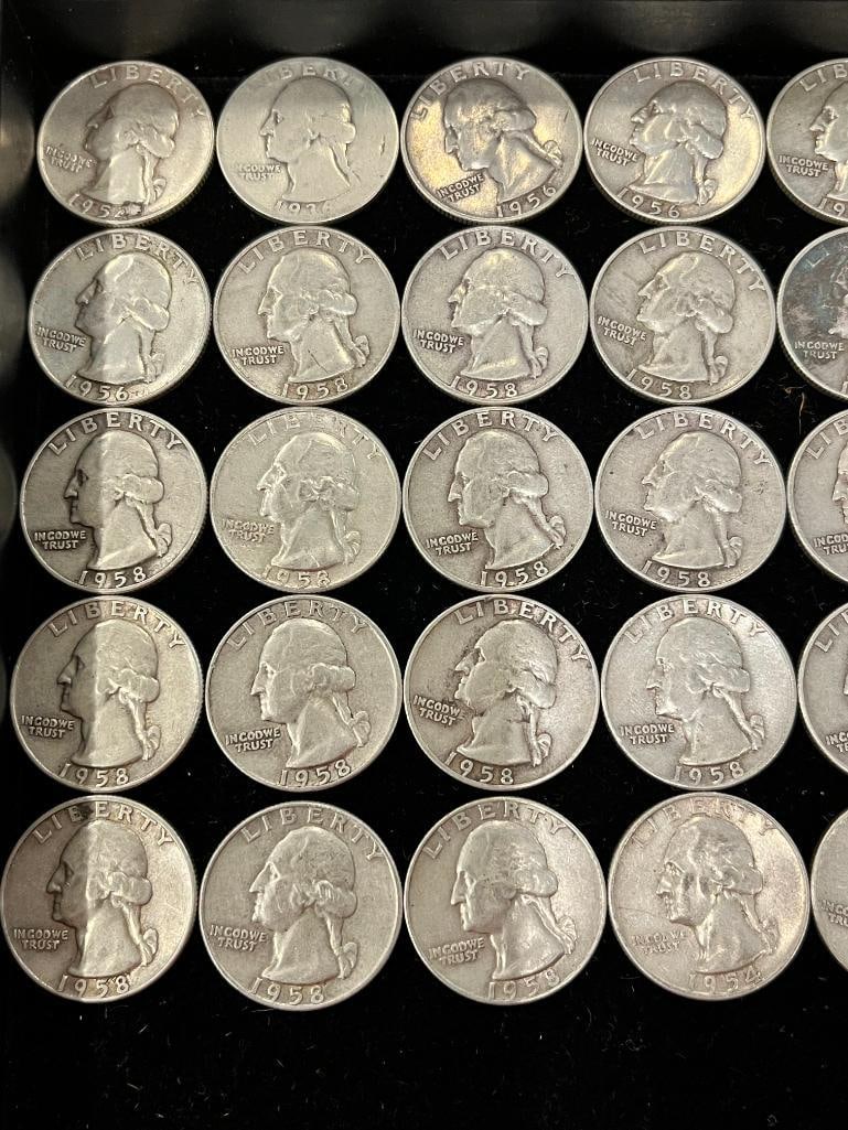 40 Silver Washington Quarters - 2