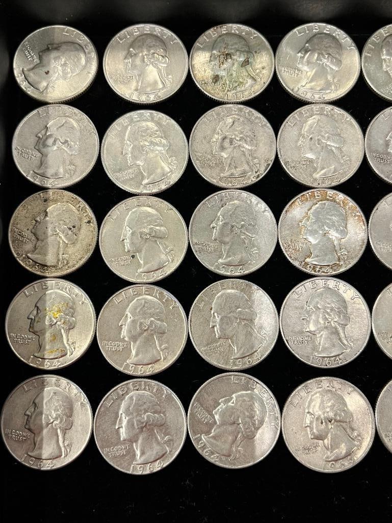 40 Silver Washington Quarters - 2