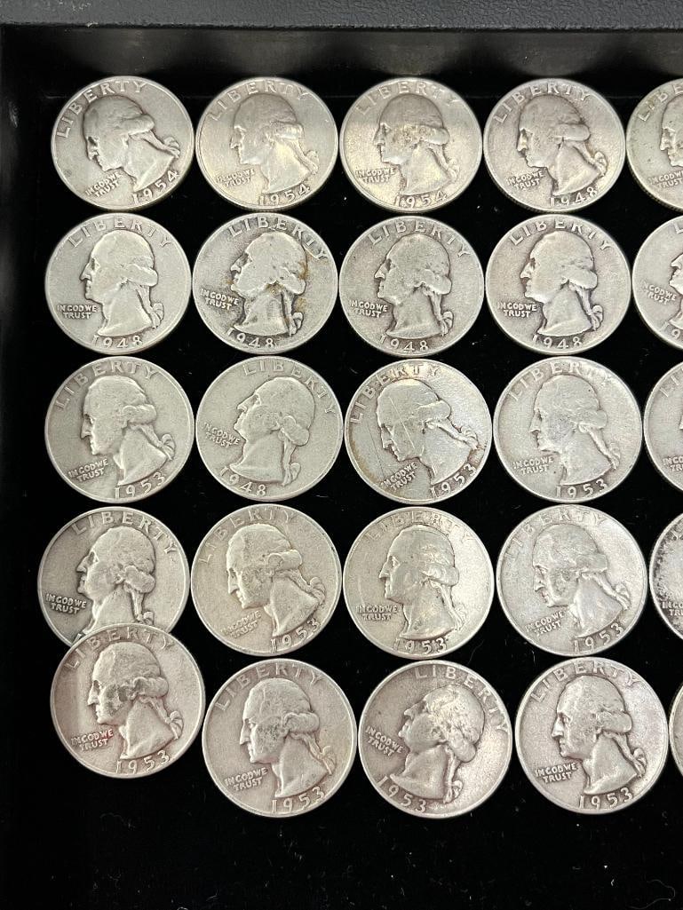 40 Silver Washington Quarters - 2