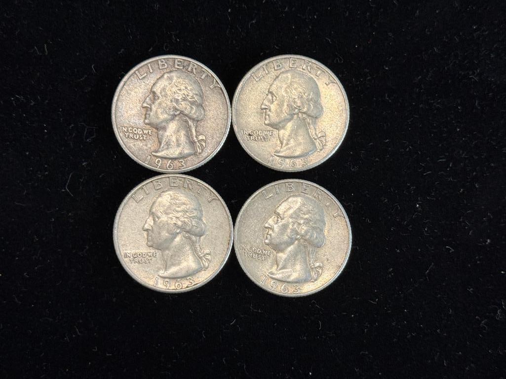 80 Silver Washington Quarters - 3