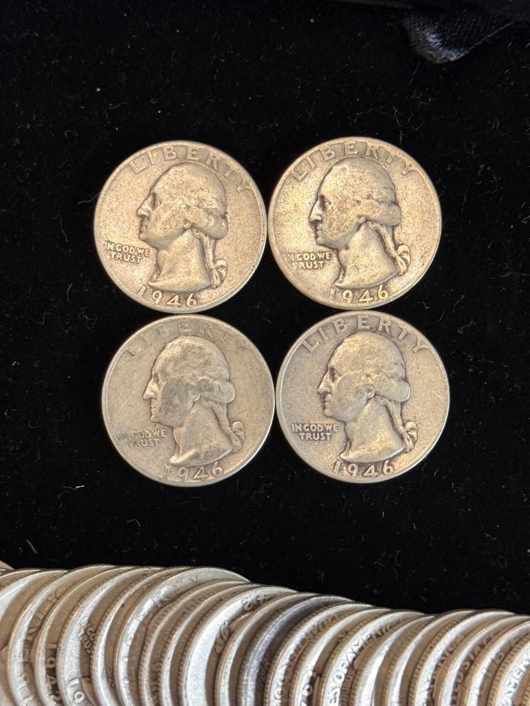 80 Silver Washington Quarters - 2