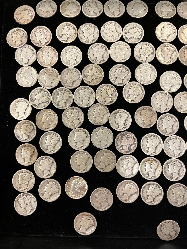 163 U.S. Silver Dimes - 2