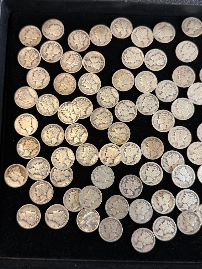 163 U.S. Silver Dimes - 7