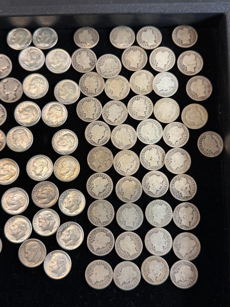 163 U.S. Silver Dimes - 9