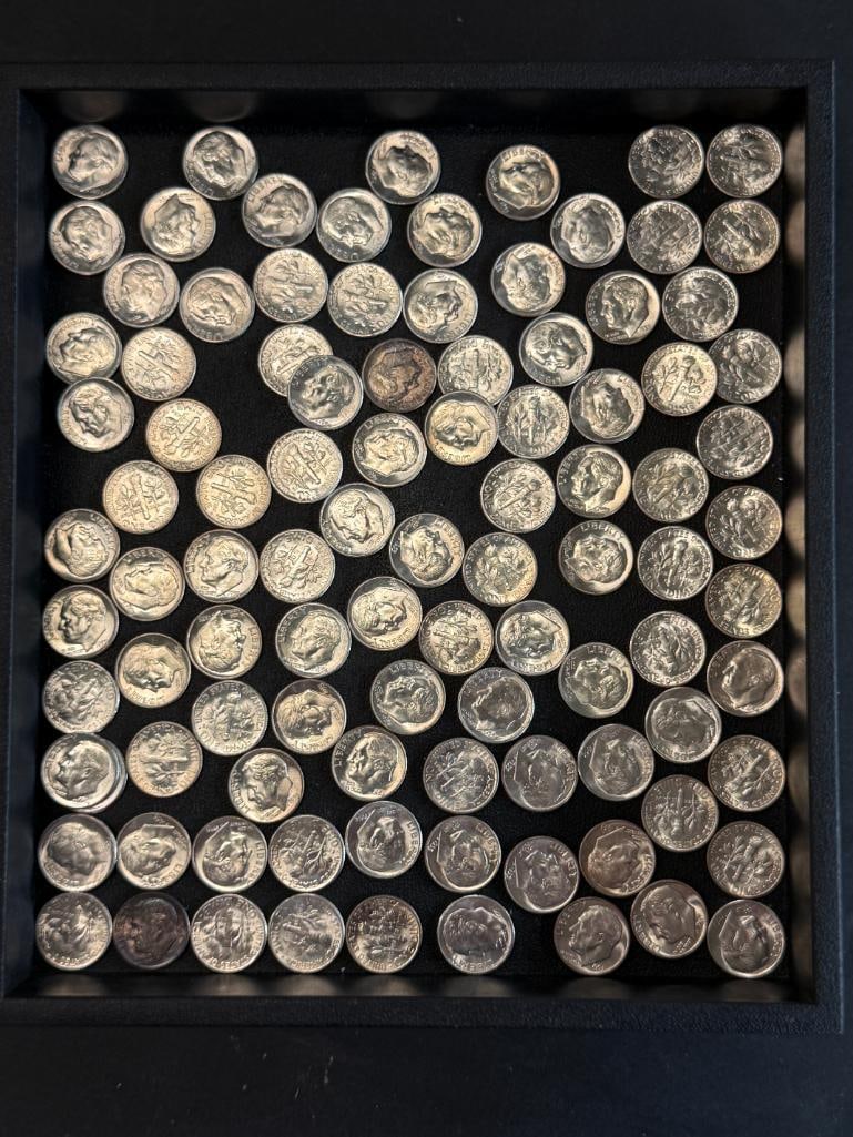 100 U.S. Silver Dimes: 100 U.S. Silver Dimes