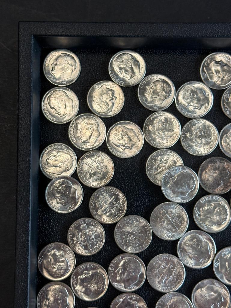 100 U.S. Silver Dimes - 2