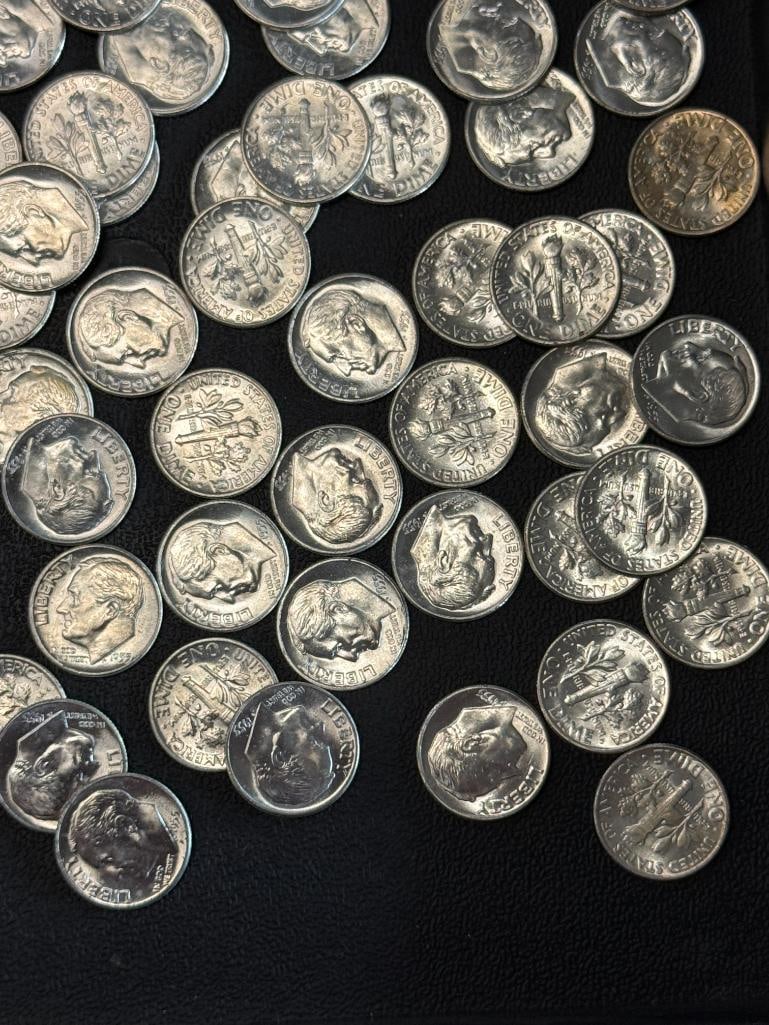 100 U.S. Silver Dimes - 5