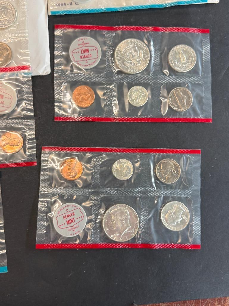 1963 and 1964 Uncirculated Mint Sets - 8