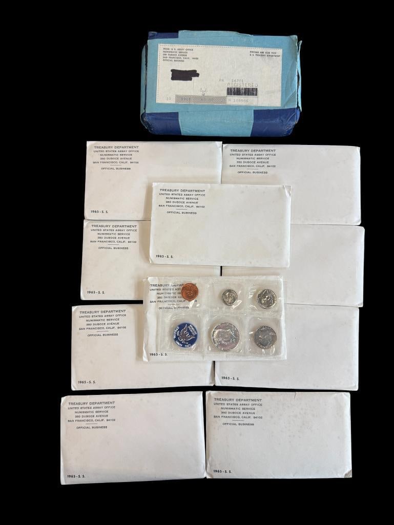 10 1965 U.S. Mint Sets (1 of 2)