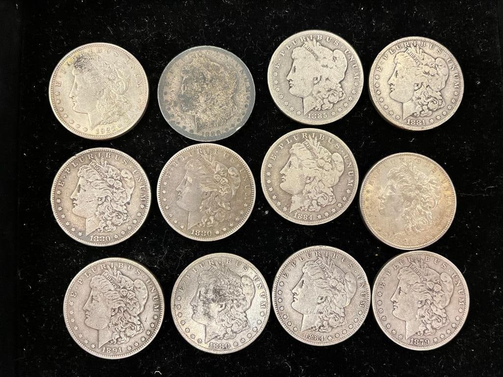 12 Morgan Silver Dollars (1 of 6)