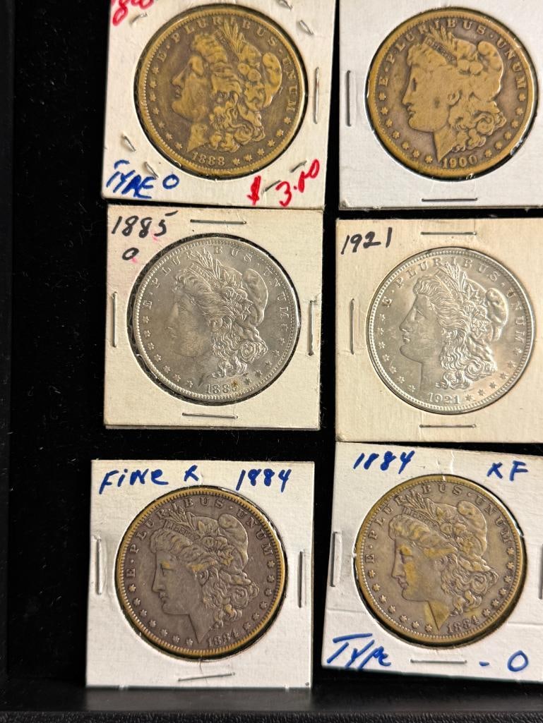 9 U.S. Morgan Silver Dollars - 2