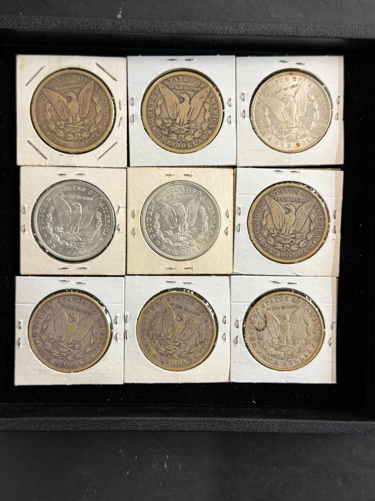 9 U.S. Morgan Silver Dollars - 4