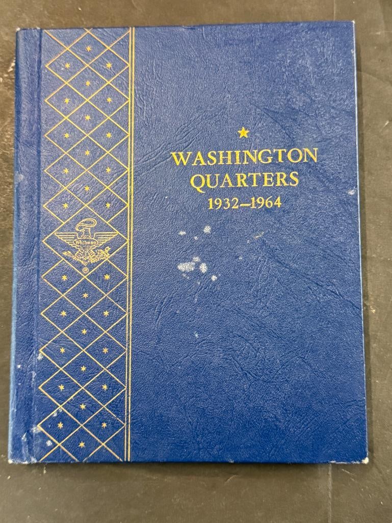 68 Silver Washington Quarters: 68 Silver Washington Quarters in Whitman album.