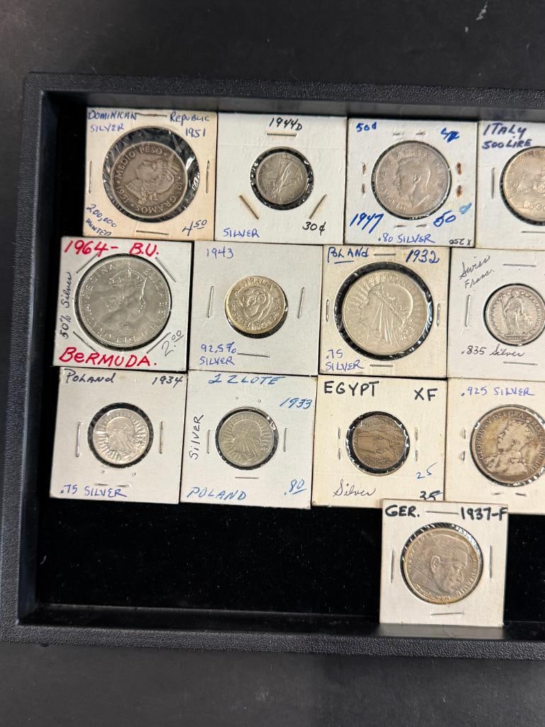 22 Foreign Silver Coins - 2