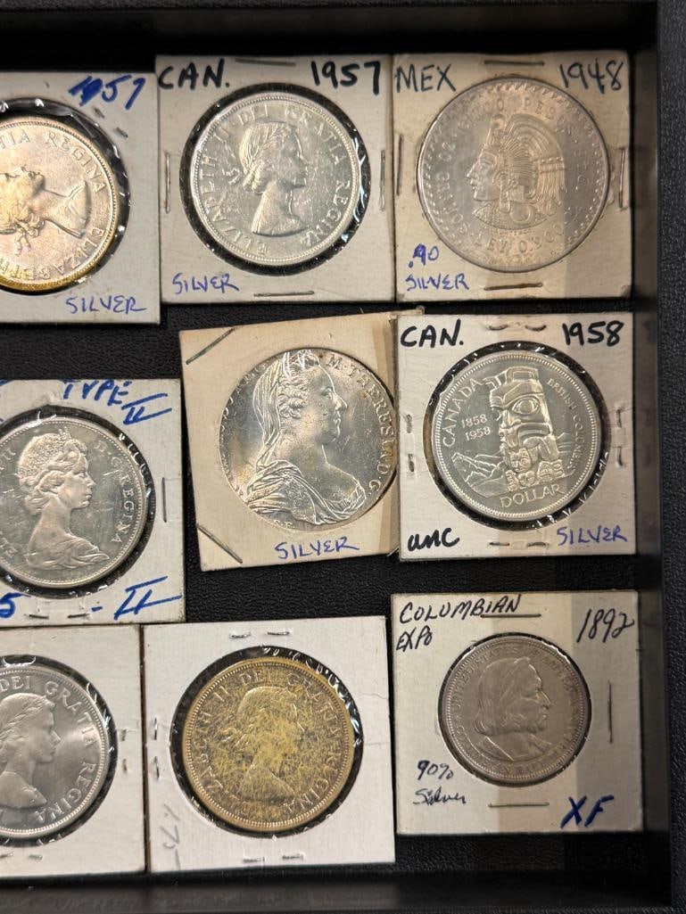 13 Foreign Silver Coins - 4
