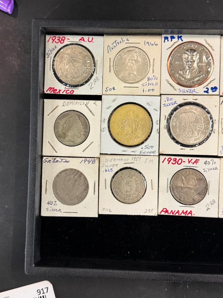 22 Foreign Silver Coins - 2