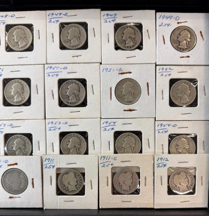50 U.S. Silver Quarters - 3