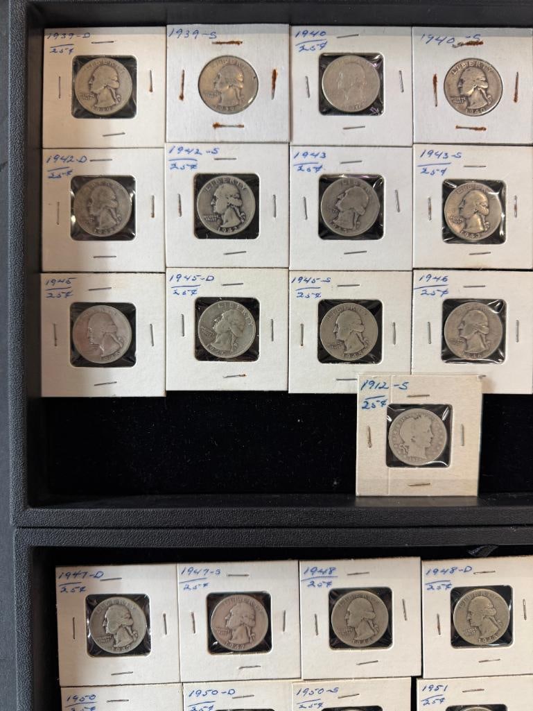 50 U.S. Silver Quarters - 5