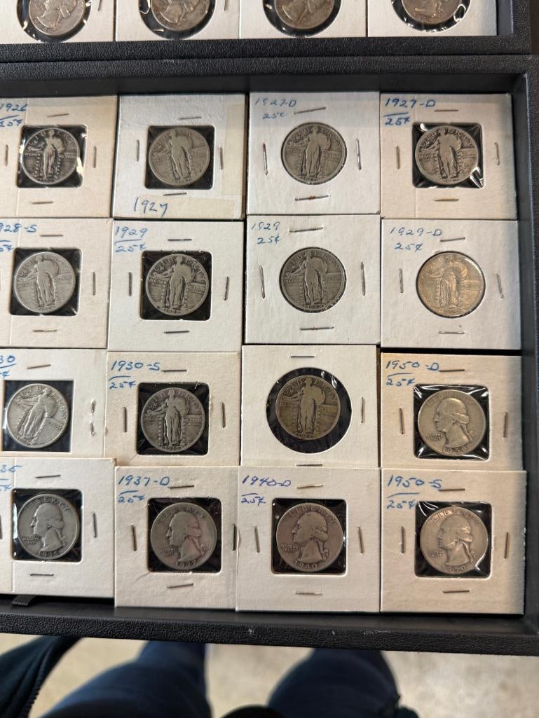 56 U.S. Silver Quarters - 2