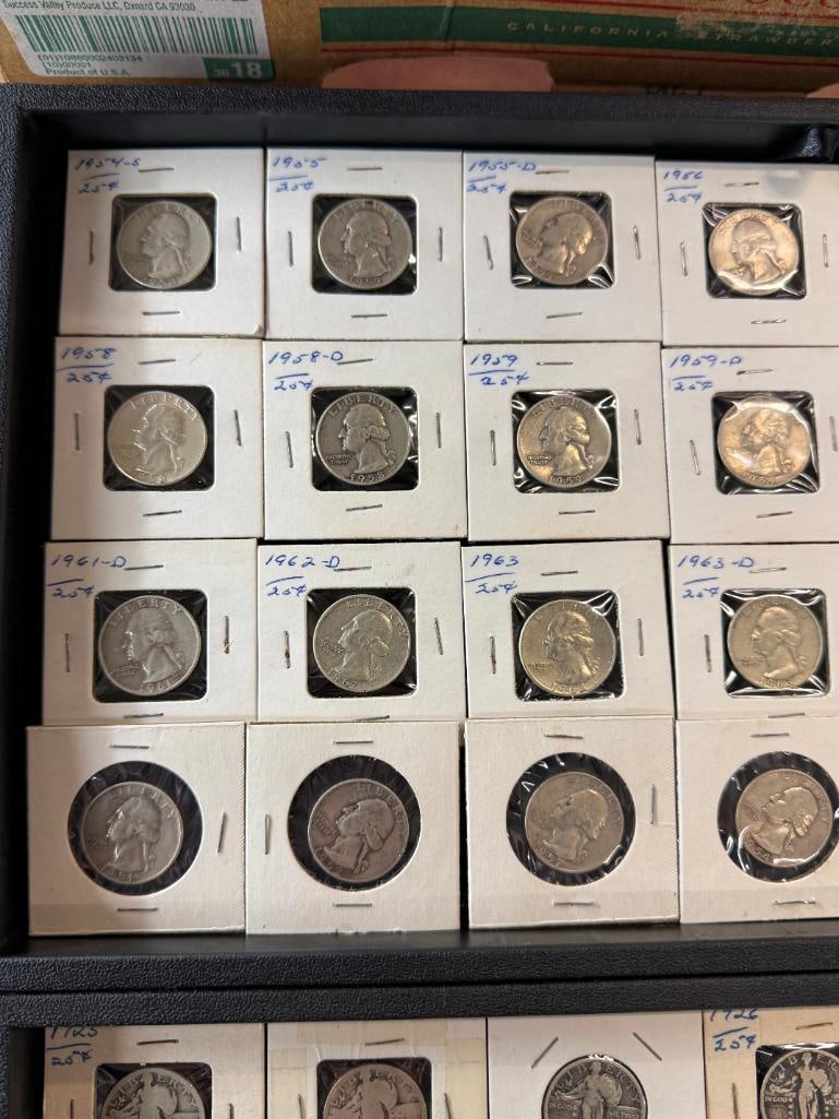 56 U.S. Silver Quarters - 4