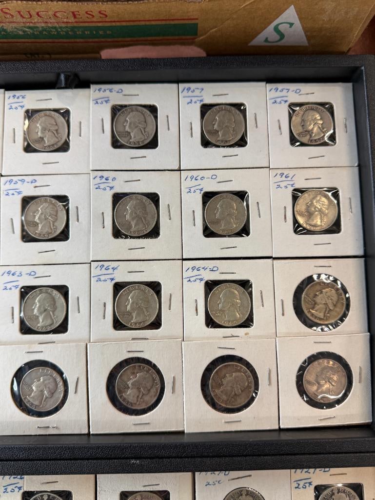 56 U.S. Silver Quarters - 5