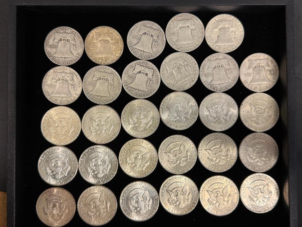 29 U.S. Silver Half Dollars - 4