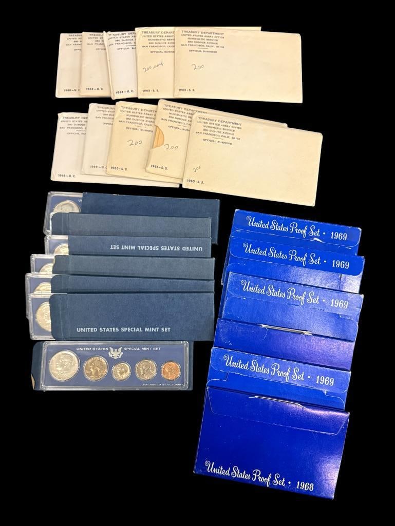 U.S. Mint Sets from 1965-1969 (1 of 4)