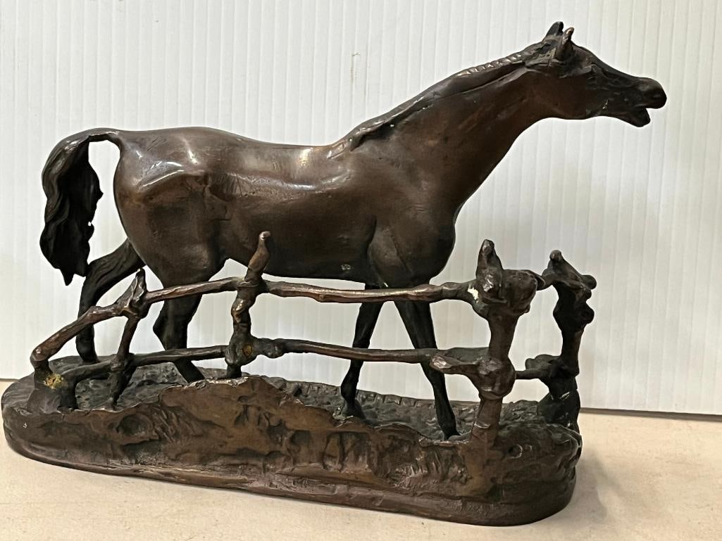 P.J. Mene signed bronze - 2