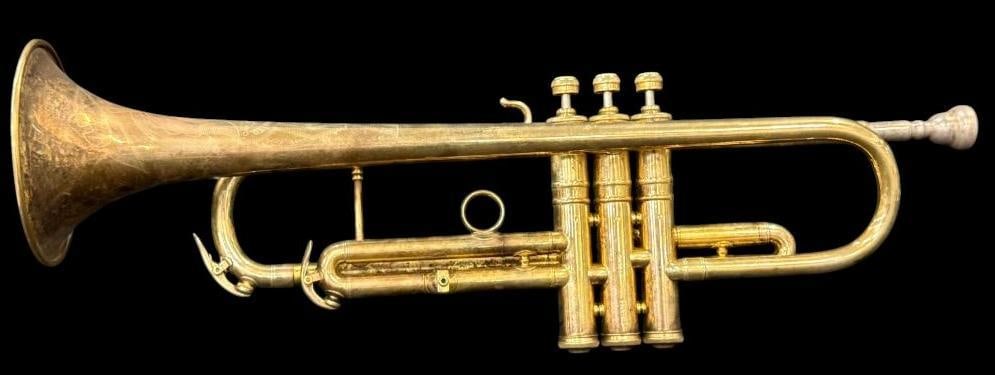 CG Conn Ltd. Trumpet: CG Conn Ltd. Trumpet. Serial # 373696. Approx. 21 x 6 x 4.75 inches..