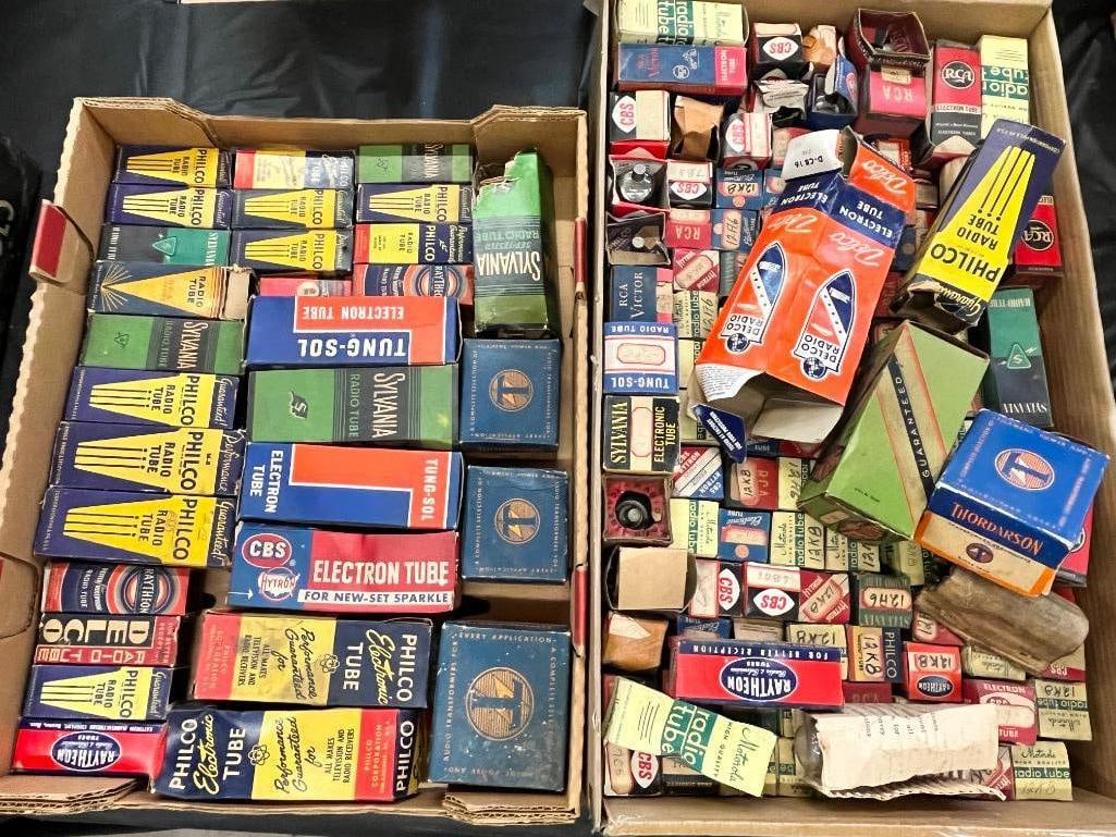 Group of vintage radio tubes etc. (1 of 4)