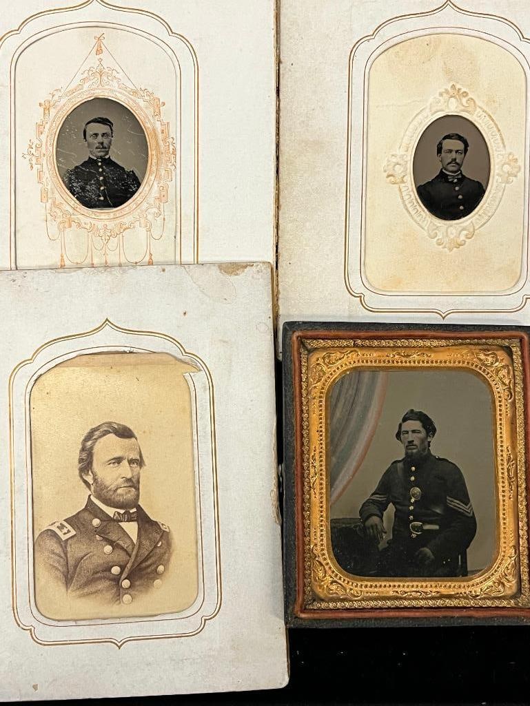 4 Civil War soldier photographs: 4 Civil War soldier photographs.