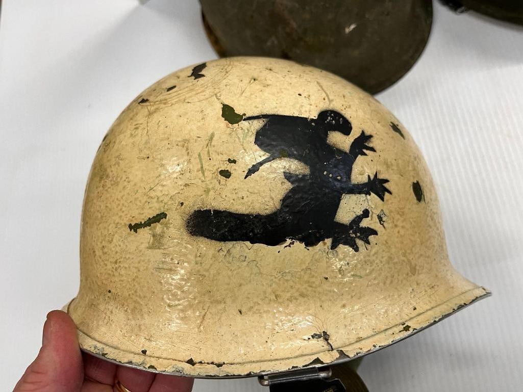 4 U.S. Steel Helmets - 2