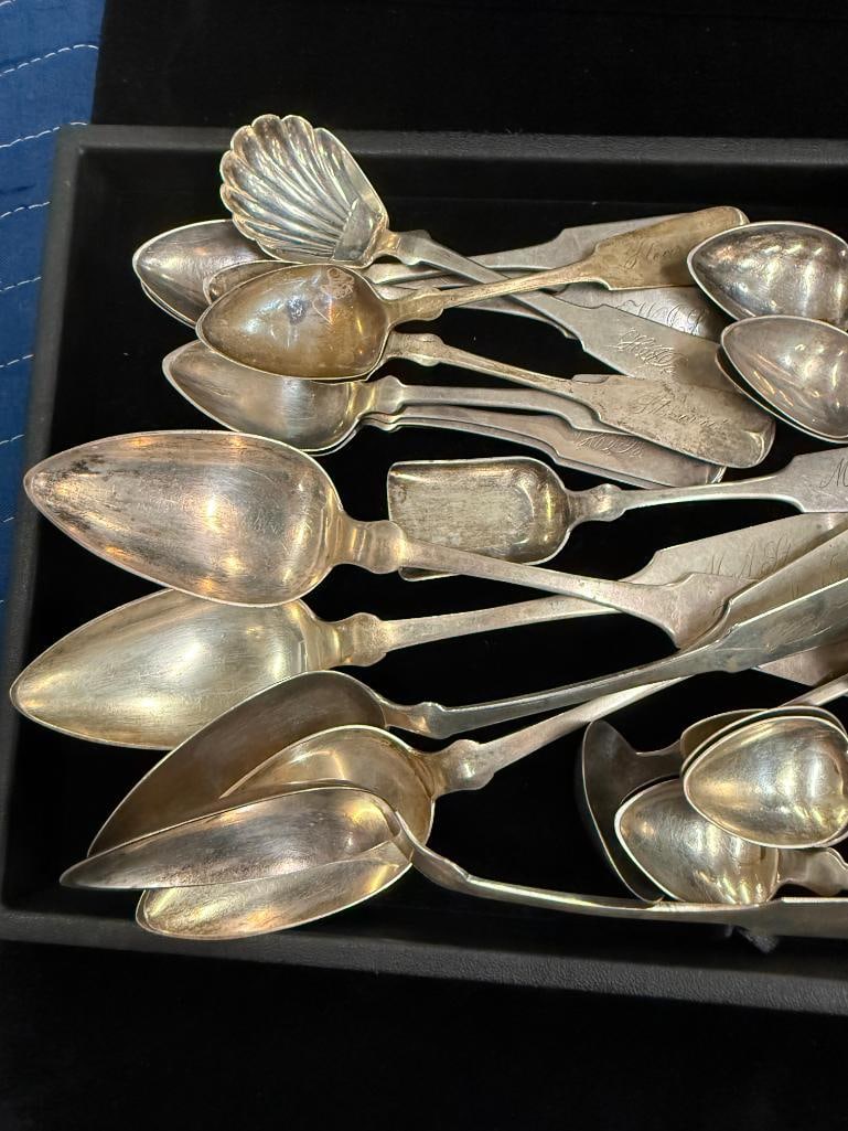 Coin Silver Spoons - 3