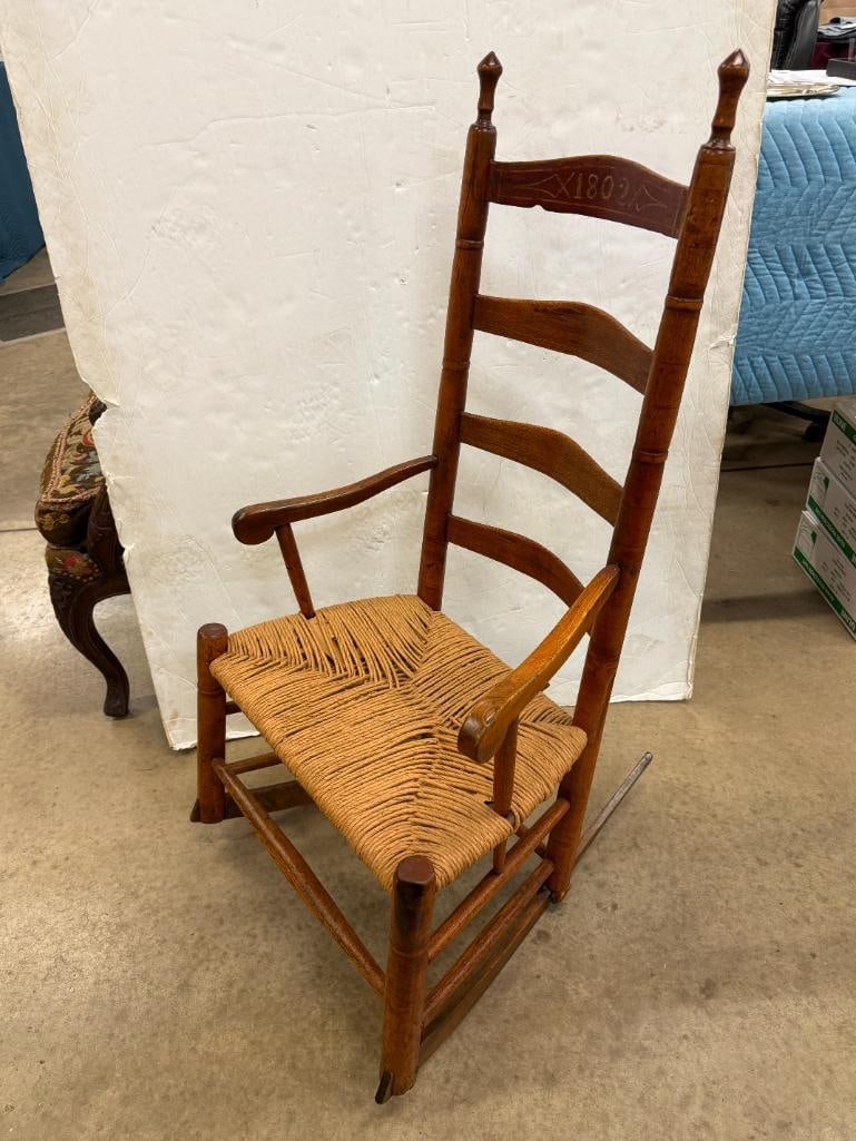 Shaker Rocking Chair dated 1802 - 2