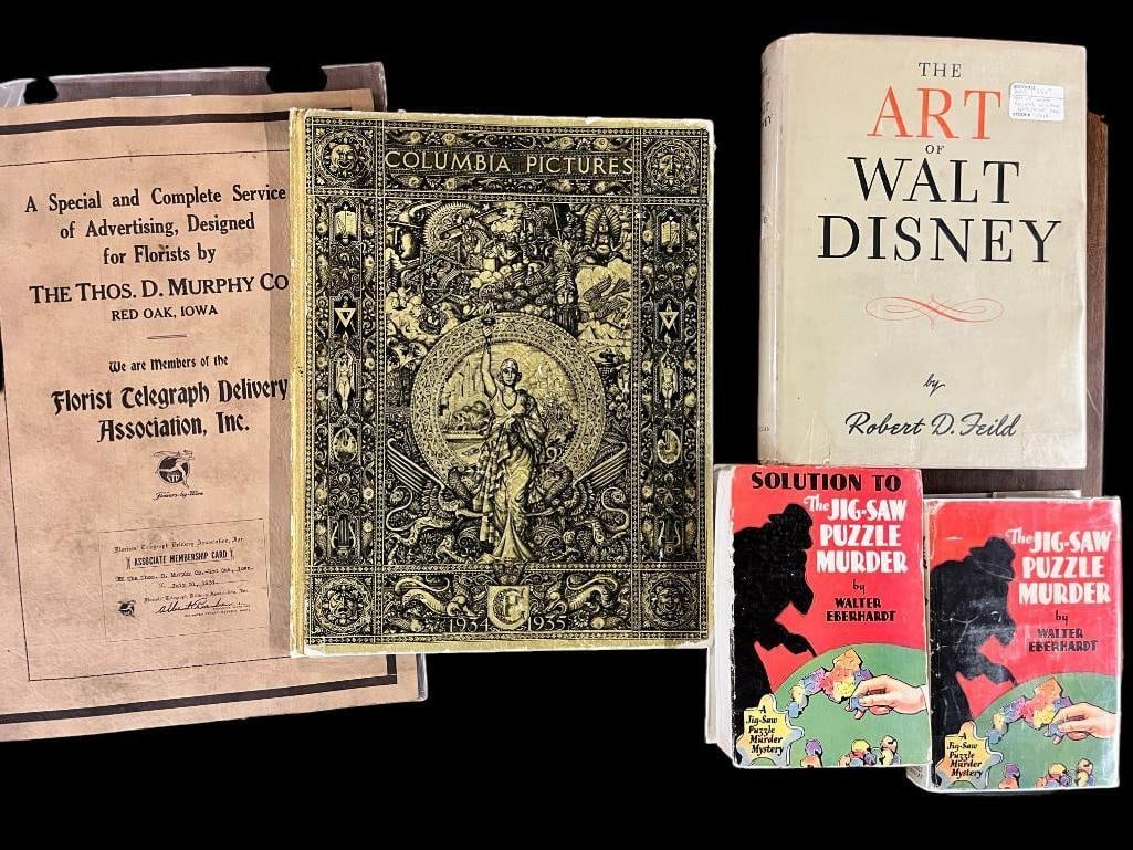 1935 Columbia Pictures book, Art of Walt Disney etc. (1 of 12)