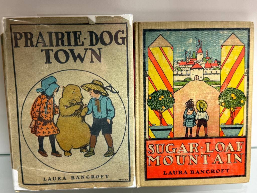 2 Laura Bancroft Books: 2 Laura Bancroft Books ( L. Frank Baum ) Sugar Loaf Mountain 1906. Prairie Dog Town 1906.
