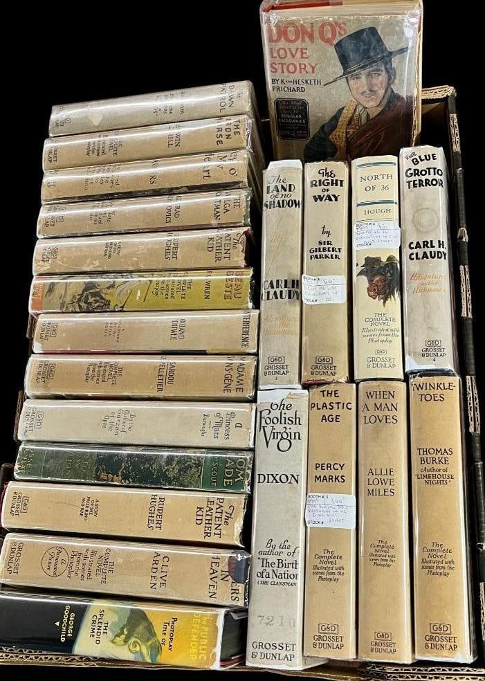 Group of 22 Photoplay Books: Group of 22 Photoplay Books. Including The Blue Grotto Terror, Twinkle Toes, Peg o' My Heart, Beau Geste, A Princess of Mars and more.