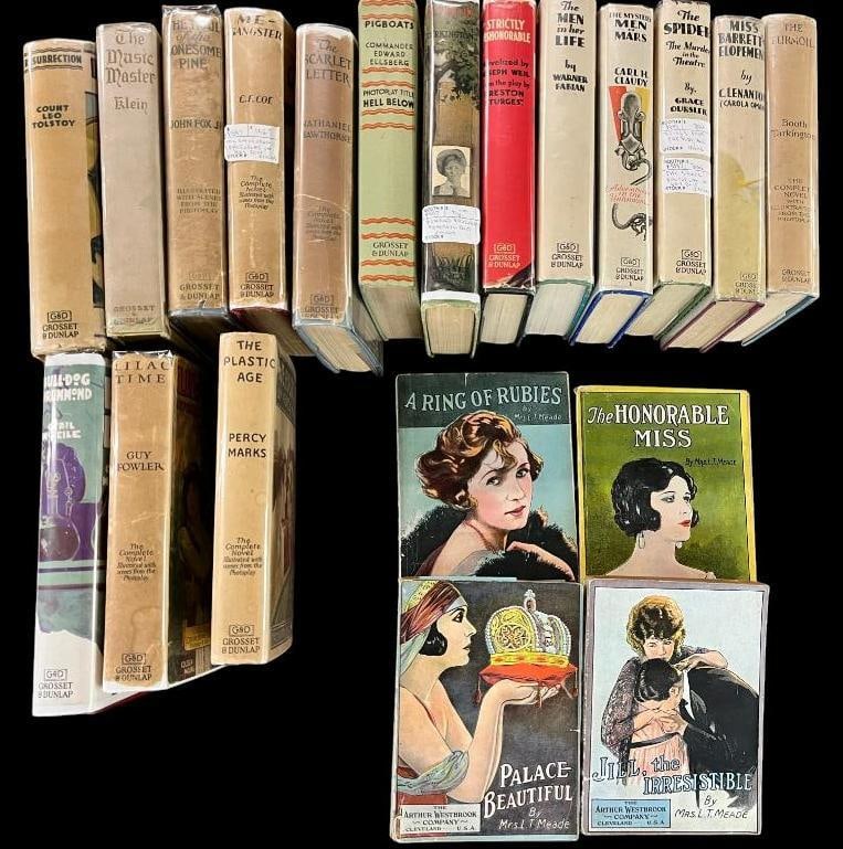 Group of 20 Books, some Photoplay: Group of 20 Books including The Mystery Men of Mars, Pigboats, Lilac Time, The Turmoil, books by Mrs. L. T. Meade and more.
