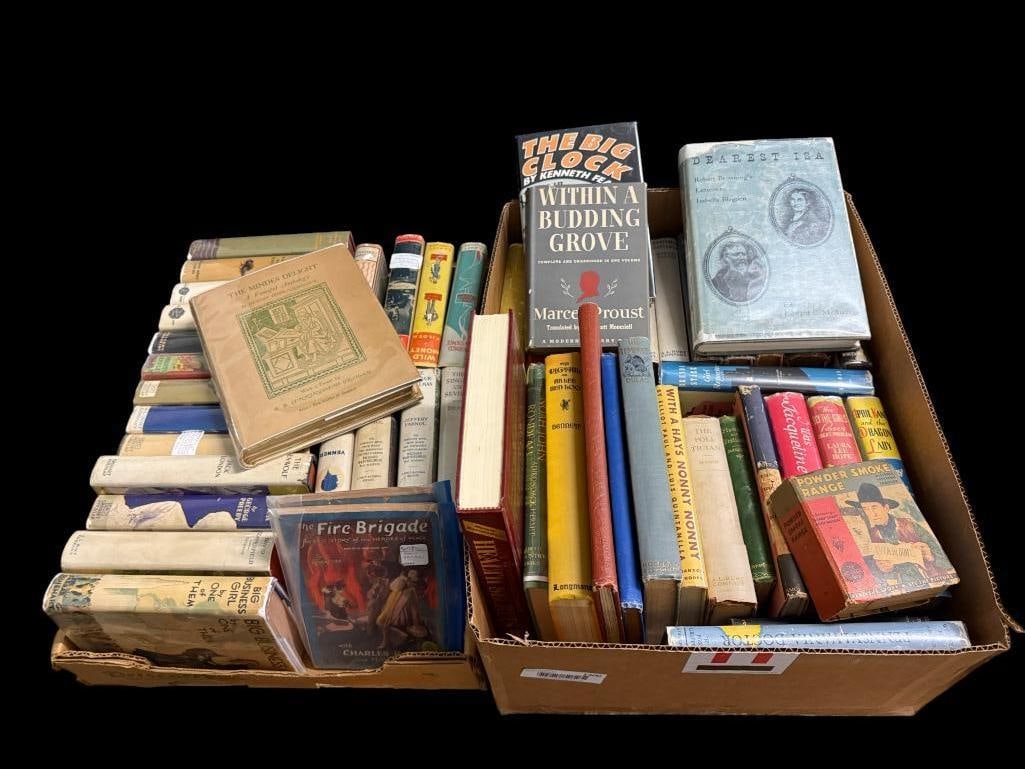Group of Books: Group of approx. 55 Books. Including The Tempest, Pennsylvania Doctor, Shirley Temple edition of Heidi, Marcel Proust, Jeffery Farnol, Gold Tooth, The Mine with the Iron Door and more.