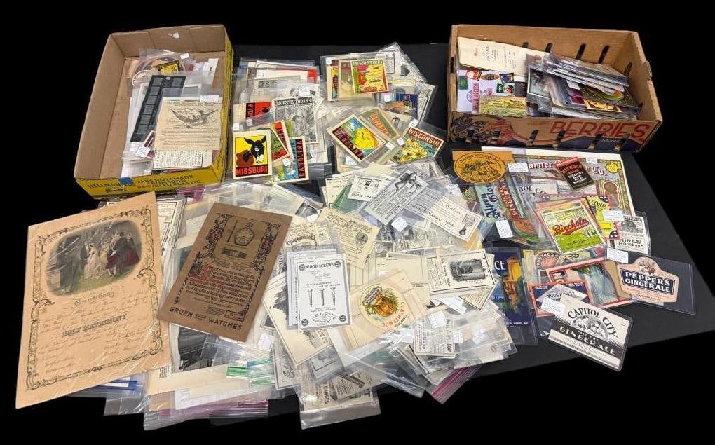 Collection of Advertising, Ephera etc.: Collection of Advertising, Ephera etc. Windsor Broom Co, Carlsberg, Edison Mazda, Tuborg, Glen Ale and much much more.