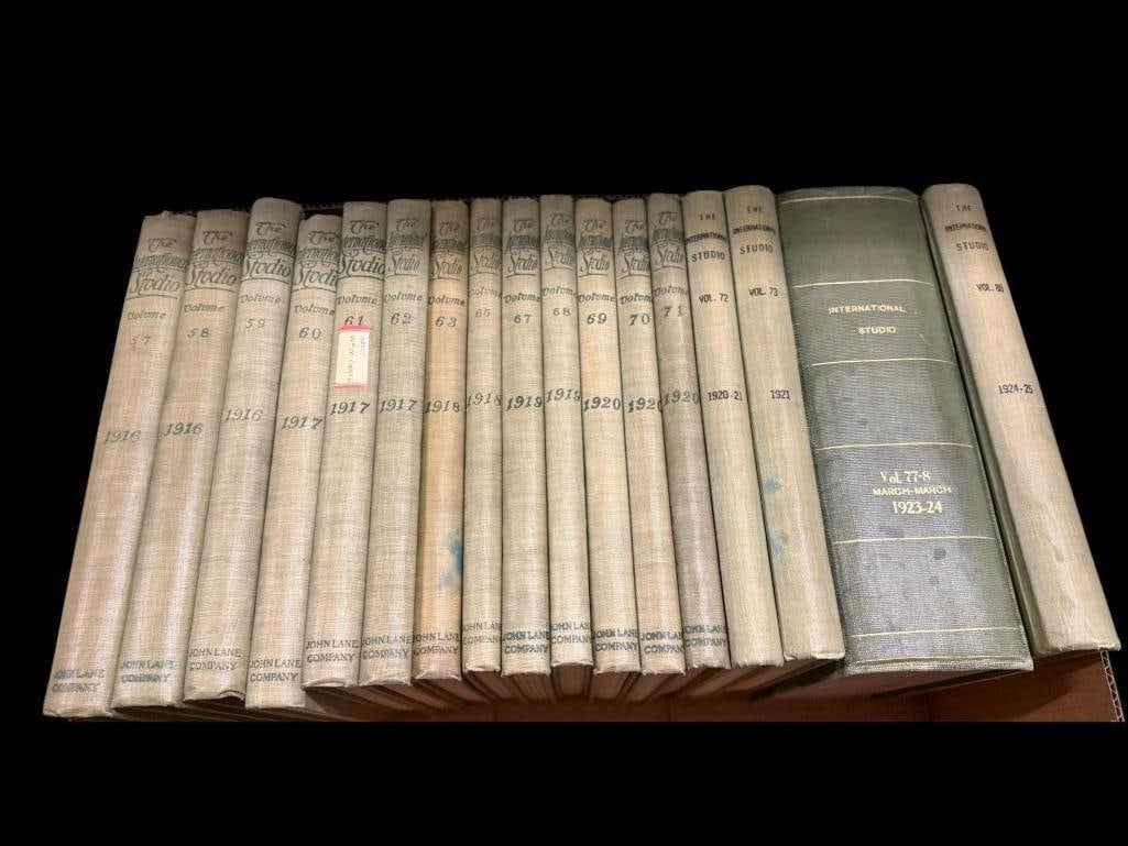 17 bound volumes of The International Studio: 17 bound volumes of The International Studio. 1916-1925.