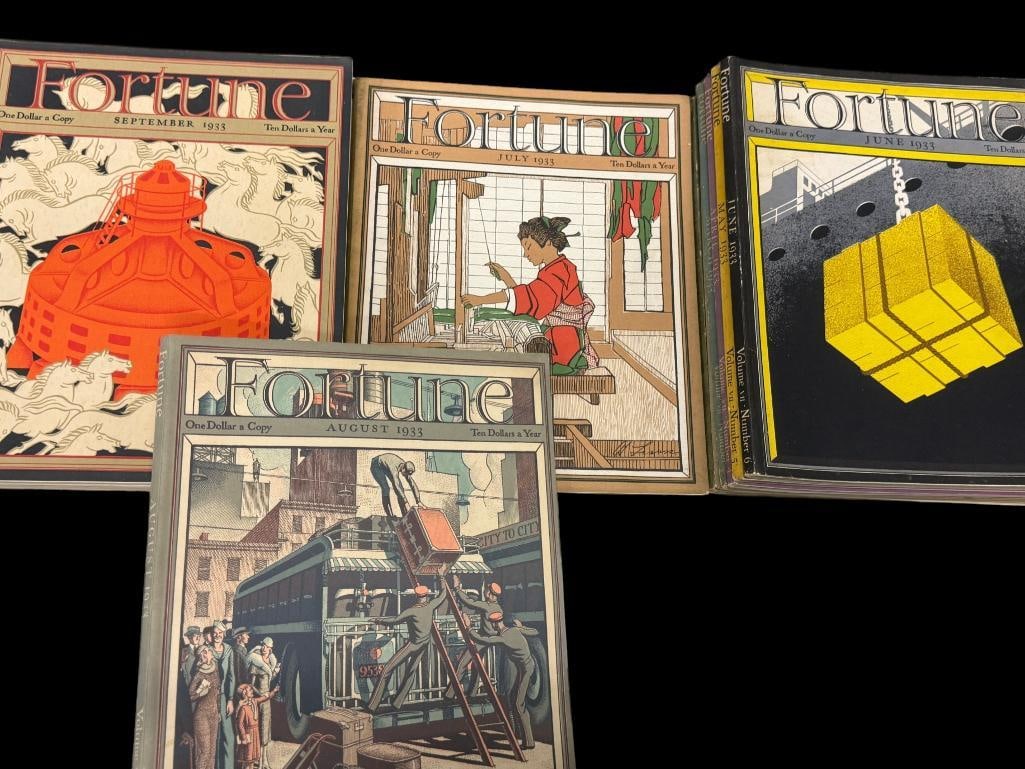 12 1933 Fortune Magazine issues (1 of 4)