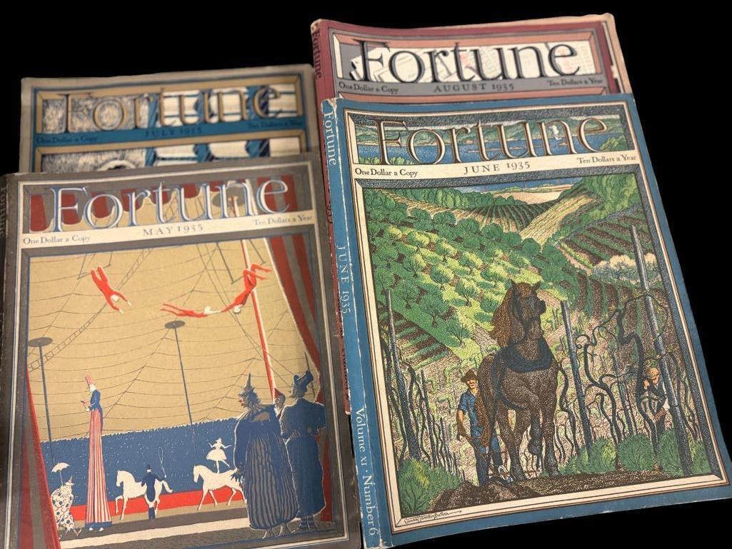 13 1935 Fortune Magazine issues (1 of 4)