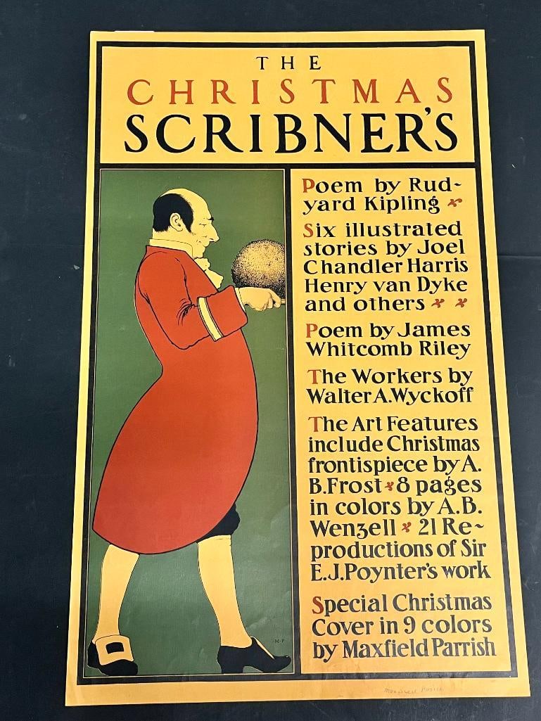 1897 The Christmas Scribner's poster by Maxfield Parrish (1 of 6)