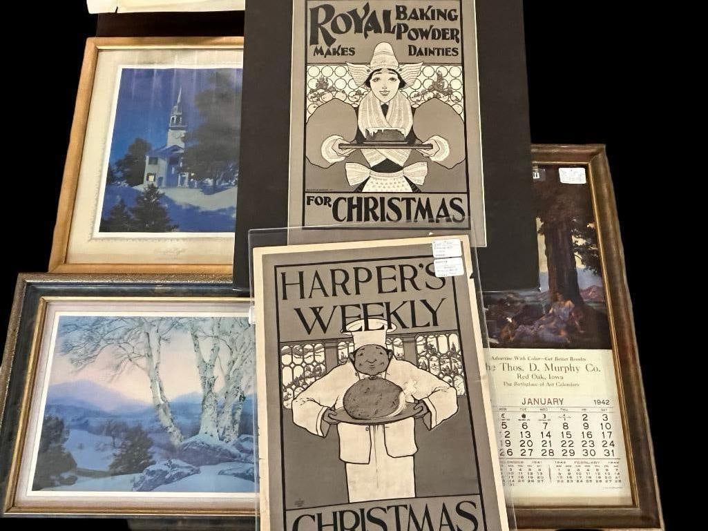 5 Maxfield Parrish prints (1 of 8)